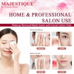 Buy Majestique 250Pcs Soft Touch Facial Cotton Pads - Makeup Remover Wipes for Cleansing Skin & Nail Polish Remover - Purplle