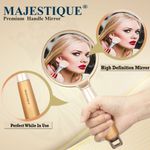 Buy Majestique Gloden Handle Mirror for Makeup HR111 - Gold Finesse for Travel for Men and Women - Purplle