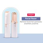 Buy Sirona Electronic Facial Razor for Painless Facial Hair Removal at Home - Purplle