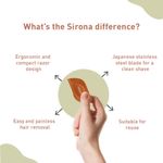 Buy Sirona Reusable Eyebrow and Face Razors for Women - 2 Razors for Painless Facial Hair Removal at Home - Purplle