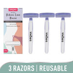 Buy Sirona Disposable Bikini Line Razor for Women - 3 Razors - Purplle