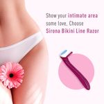 Buy Sirona Disposable Bikini Line Razor for Women - 3 Razors - Purplle