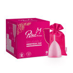 Buy Paree Prima Reusable Menstrual Cup with protection Pouch| Small Size | 100% Medical Grade Silicon|Super Soft ,Rash and Leak Free|Upto 10 Hour Protection| FDA approved - Purplle