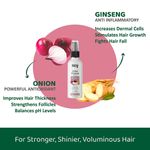 Buy Rey Naturals Onion Ginseng Hair Serum for Hair fall Defense | With Natural Actives | Paraben and Sulphate Free | For Frizz-free Hair with Extra Shine | 100 ML - Purplle