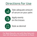 Buy Rey Naturals Onion Ginseng Hair Serum for Hair fall Defense | With Natural Actives | Paraben and Sulphate Free | For Frizz-free Hair with Extra Shine | 100 ML - Purplle