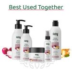 Buy Rey Naturals Onion Ginseng Hair Serum for Hair fall Defense | With Natural Actives | Paraben and Sulphate Free | For Frizz-free Hair with Extra Shine | 100 ML - Purplle