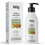 Buy Rey Naturals Avocado Shampoo to Repair Damaged Hair|Natural Actives|Paraben and Sulphate Free | For Smooth Hair | Reduces Frizzy Hair & Dryness | Suitable for Men and Women | 300 ML - Purplle
