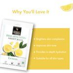 Buy Good Vibes Brightening Sheet Mask - Lemon (20 ml) - Purplle