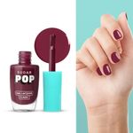 Buy SUGAR POP Nail Lacquer - 22 Burgundy Bloom (Maroon) – 10 ml -Dries in 45 seconds l Quick-Drying, Chip-Resistant, Long Lasting l Glossy High Shine Nail Enamel / Polish for Women - Purplle