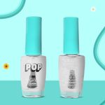 Buy SUGAR POP Nail Lacquer - 27 Crystal Clear (Transparent) – 10 ml -Dries in 45 seconds l Quick-Drying, Chip-Resistant, Long Lasting l Glossy High Shine Nail Enamel / Polish for Women - Purplle