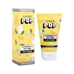 Buy SUGAR POP Vitamin C & Tea Tree Clay Mask - Helps with oily and acne-prone skin | Gently Exfoliating | Controls Excess Oil | Minimizes Spots for fresh glowing skin l 50 gms - Purplle