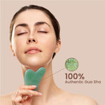 Buy Clensta Gua Sha - Green Quartz Face Massaging Stone | For Skin Toning, Reducing Puffiness & Skin Elasticity | For Men & Women | Made with Aventurine | Loaded with Positive Energy & Vitality - Purplle