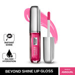 Buy Faces Canada Beyond Shine Lip Gloss AmiGurl 01 I Instant Shine I Long lasting Hydration I Nourishing Macadamia Oil I Vegan I 3ml - Purplle