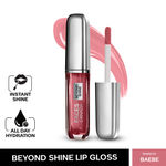 Buy Faces Canada Beyond Shine Lip Gloss BAEbe 03 I Instant Shine I Long lasting Hydration I Nourishing Macadamia Oil I Vegan I 3ml - Purplle