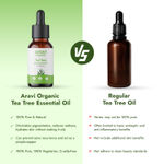 Buy Aravi Organic Tea Tree Essential Oil For Skin, Hair, Face, Acne Care, Dandruff - 100% Pure, Natural and Undiluted - 15 ml - Purplle