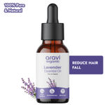 Buy Aravi Organic Lavender Essential Oil For Healthy Hair & Growth, Skin, Hair Fall Control and Sleep - 100% Pure, Natural and Undiluted - 15 ml - Purplle