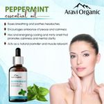 Buy Aravi Organic Peppermint Essential Oil For Skin & Hair Growth, Hair Fall Control, Scalp - 100% Pure & Natural and Undiluted - 15 ml - Purplle