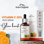 Buy Aravi Organic 20% Vitamin C Face Serum For Brightening, Dark Spots, Dull Skin,Uneven Skin Tone - For All Skin Types - 30 ml - Purplle