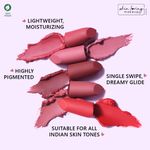 Buy Plum Matterrific Lipstick | Highly Pigmented | Nourishing & Non-Drying |Peach Please - 122 (Peachy Brown Nude) - Purplle