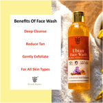 Buy Khadi Roots Ubtan Face Wash With Turmeric, Saffron & Sandalwood For Deep Cleansing, Tan Removal And Skin Brightening No Sulphate & Paraben | All Skin Types (200 Ml) - Purplle