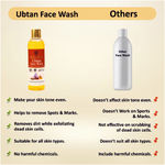 Buy Khadi Roots Ubtan Face Wash With Turmeric, Saffron & Sandalwood For Deep Cleansing, Tan Removal And Skin Brightening No Sulphate & Paraben | All Skin Types (200 Ml) - Purplle