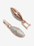 Buy Ruby Raang Rose Gold Earrings - RUBY M33 - Purplle