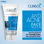 Buy Leeford Clinsol Anti Acne Charcoal Facewash for acne-free and healthy skin Pack Of 3 (70 Gm Each) - Purplle