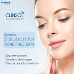 Buy Leeford Clinsol Anti Acne Charcoal Facewash for acne-free and healthy skin Pack Of 3 (70 Gm Each) - Purplle