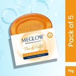 Buy Meglow Refreshing Bathing Bar Soap with Paraben Free Formula Pack of 5 (75 gms each) - Purplle