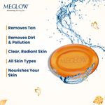 Buy Meglow Refreshing Bathing Bar Soap with Paraben Free Formula Pack of 5 (75 gms each) - Purplle