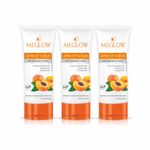 Buy Meglow Apricot Scrub 70g Each with Apricot and Aloevera Extract - Combo Pack of 3 - Purplle