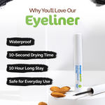 Buy Mamaearth Soothing Waterproof Eyeliner with Almond Oil & Castor Oil for 10 Hour Long Stay - 01 Matte Black 3.5 ml - Purplle