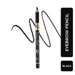 Buy Matt look Eyebrow Pencil Long Lasting Formula Professional Stylist, Black (1.2gm) - Purplle
