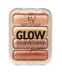 Buy Half N Half Glow Baked Highlighter Powder, Sunset Aura 02 (8gm) - Purplle