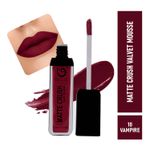 Buy Matt look Matte Crush Velvet Mousse Lipstick, Vampire (10ml) - Purplle