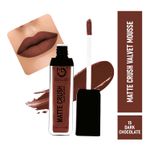 Buy Matt look Matte Crush Velvet Mousse Lipstick, Dark Chocolate (10ml) - Purplle
