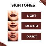 Buy Matt look Matte Crush Velvet Mousse Lipstick, Dark Chocolate (10ml) - Purplle