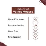 Buy Matt look Matte Crush Velvet Mousse Lipstick, Cafe Mocha (10ml) - Purplle