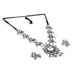 Buy Crunchy Fashion Oxidized Silver New Style Necklace & Earring Set CFS - CFS0324 - Purplle