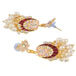 Buy Crunchy Fashion Traditional Ethnic Beautiful Moon Design Chandbali Necklace with Earring & Maang Tika RAS - RAS0361 - Purplle
