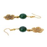 Buy Crunchy Fashion Gold-Plated Dark Green Beads Choker Necklace & Earring Set RAS - RAS0421 - Purplle