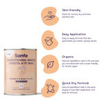 Buy Sanfe Brightening White Chocolate Wax for Smooth Hair Removal - 600gm | Removes Tan Dead Skin - Purplle