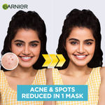 Buy Garnier Bright Complete Anti Pimple Sheet Mask - Infused With Salicylic Acid, Niacinamide and Vitamin C Serum | Face Sheet Mask For Clear, Hydrated And Glowing Skin 23g - Purplle