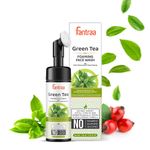 Buy Fantraa Green Tea Foaming Face Wash with Built-In Face Brush, (150 ml) - Purplle