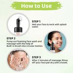 Buy Fantraa Green Tea Foaming Face Wash with Built-In Face Brush, (150 ml) - Purplle