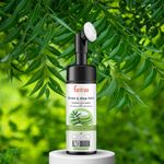 Buy Fantraa Neem & Aloe Vera Foaming Face Wash with Built-In Face Brush, (150 ml) - Purplle