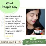 Buy Mystiq Living Specials - Green Coffee Blemish Clear - Face Scrub | De Tan, Dark Spot Removal , Anti Pigmentation, Skin Brightening & Glowing Skin | With Oatmeal & Turmeric | Ayurvedic Formulation - 100 GM - Purplle