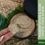 Buy Mystiq Living Specials - Green Coffee Blemish Clear - Face Scrub | De Tan, Dark Spot Removal , Anti Pigmentation, Skin Brightening & Glowing Skin | With Oatmeal & Turmeric | Ayurvedic Formulation - 100 GM - Purplle