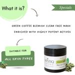 Buy Mystiq Living Specials - Green Coffee Blemish Clear - Face Pack Mask | Anti Pigmentation, Dark Spot Removal, De Tan and Glowing Skin | With Licorice & Sandalwood | Ayurvedic Formulation-100 GRM - Purplle