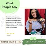 Buy Mystiq Living Specials - Green Coffee Blemish Clear - Face Pack Mask | Anti Pigmentation, Dark Spot Removal, De Tan and Glowing Skin | With Licorice & Sandalwood | Ayurvedic Formulation-100 GRM - Purplle